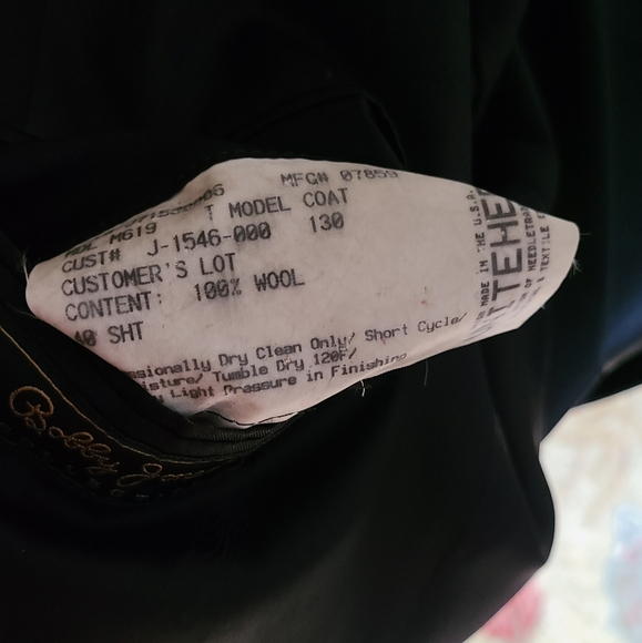 Bobby Jones Black Golf Sport Coat 100% Wool Blazer 40S Gold Buttons Made In USA - Picture 4 of 9